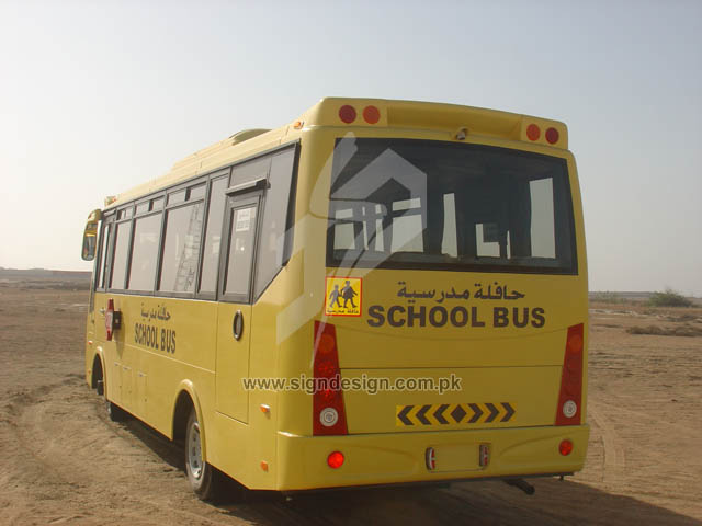 School Bus 2 vehicle vinyl lettering