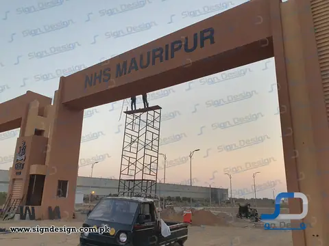 3D Signage made in Foamboard Navy Housing Scheme Mauripur Karachi