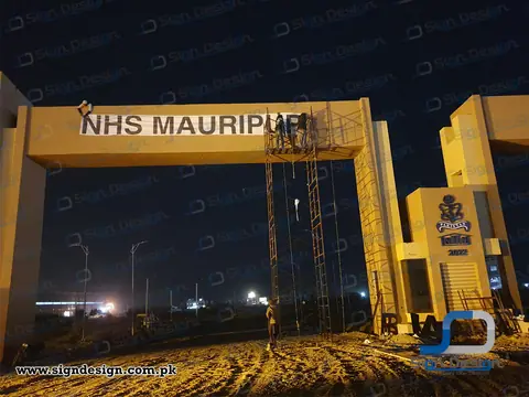 3D Signage made in Foamboard Navy Housing Scheme Mauripur Karachi