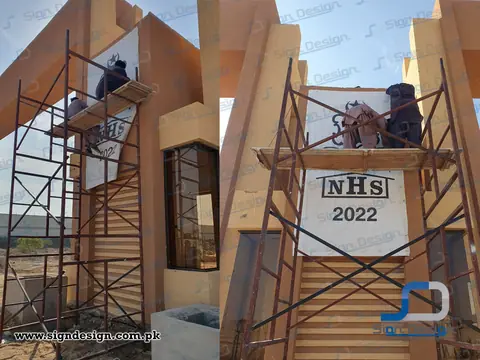 3D Signage made in Foamboard Navy Housing Scheme Mauripur Karachi