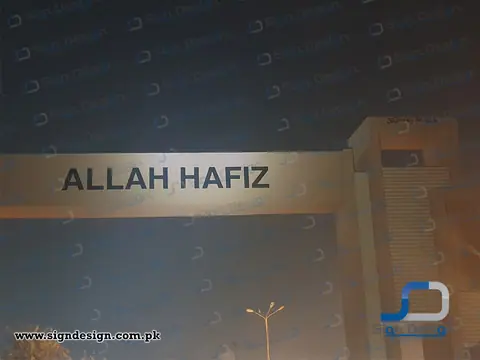 3D Signage made in Foamboard Navy Housing Scheme Mauripur Karachi