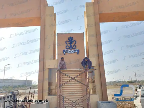 3D Signage made in Foamboard Navy Housing Scheme Mauripur Karachi