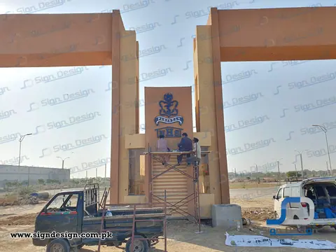 3D Signage made in Foamboard Navy Housing Scheme Mauripur Karachi