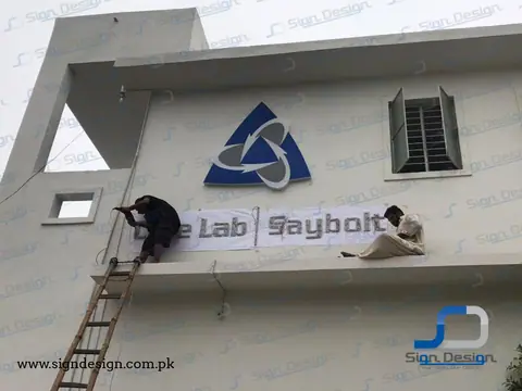Corelab Saybolt 3D frontlite Signage