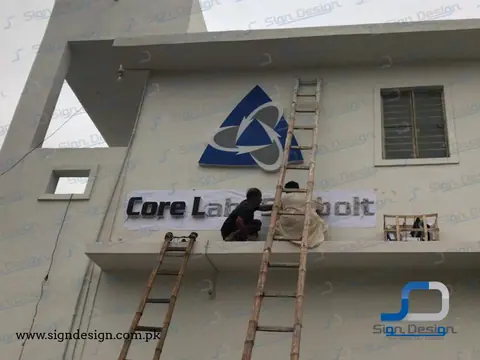 Corelab Saybolt 3D frontlite Signage