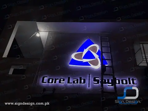 Corelab Saybolt 3D frontlite Signage