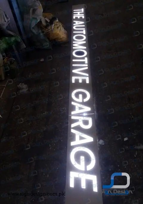 AMG the automotive garage 3d acrylic signage