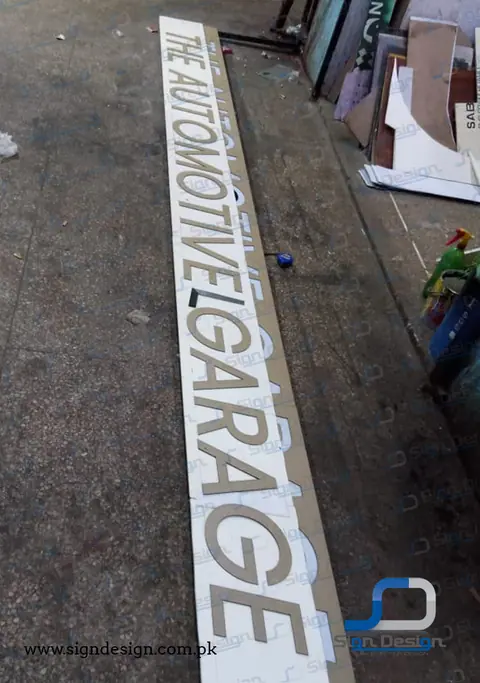 AMG the automotive garage 3d acrylic signage