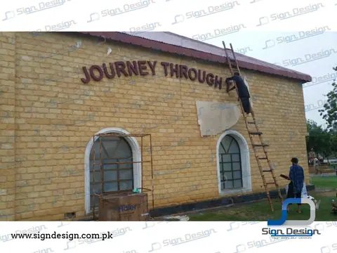 Malir Cantt Museum 3D MS Signage