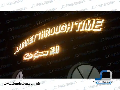 Malir Cantt Museum 3D MS Signage
