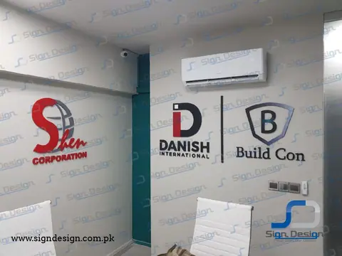 Danish - Build Con 3D Indoor Office Sign