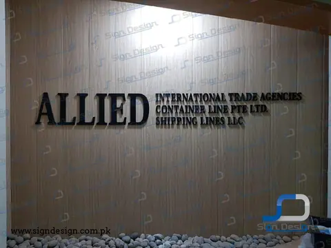 Indoor 3D Lettering Sign