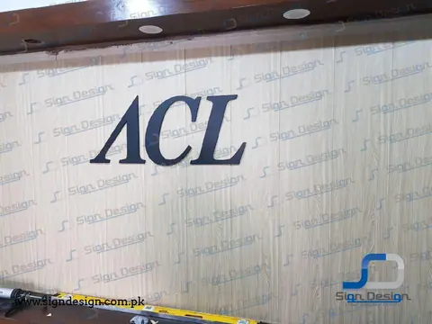 Outdoor 3D Solid Acrylic Sign