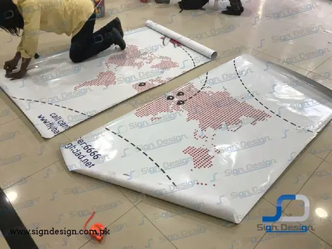 fly baghdad one way vision vinyl branding