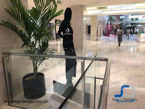 Converse cutout for advertising dolmen mall clifton