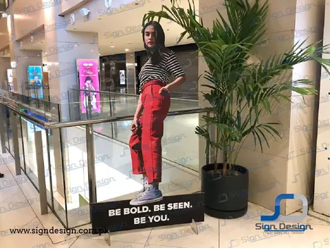Converse cutout for advertising dolmen mall clifton