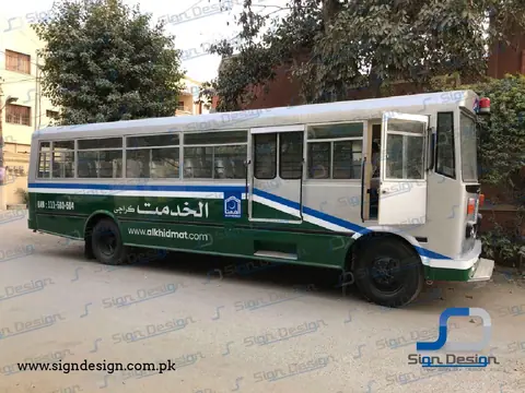 Al Khidmat Bus Branding Karachi