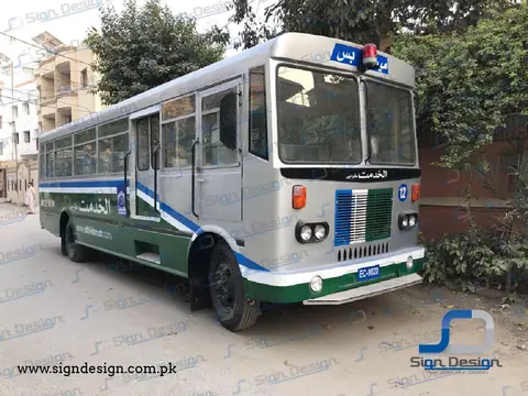 Al Khidmat Bus Branding Karachi