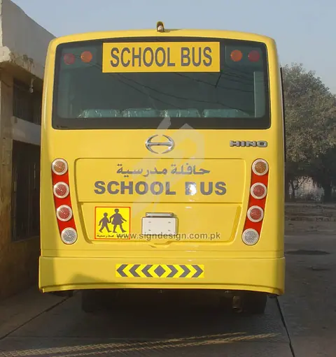School Bus Vinyl Lettering – project image 3