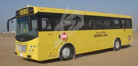 School Bus Vinyl Lettering – project image 1
