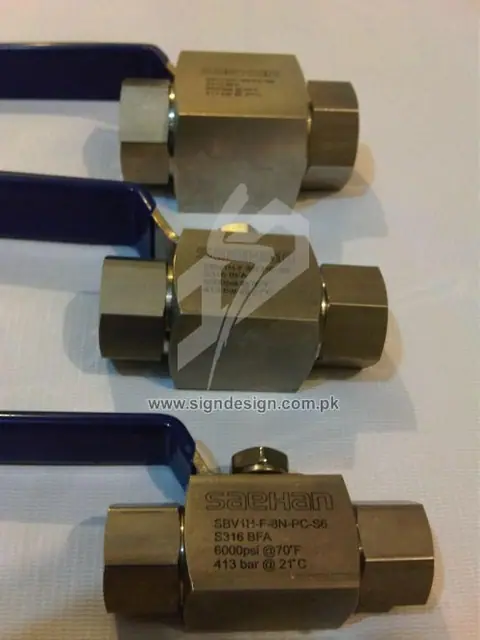 Laser Marking on Valves – project image 1