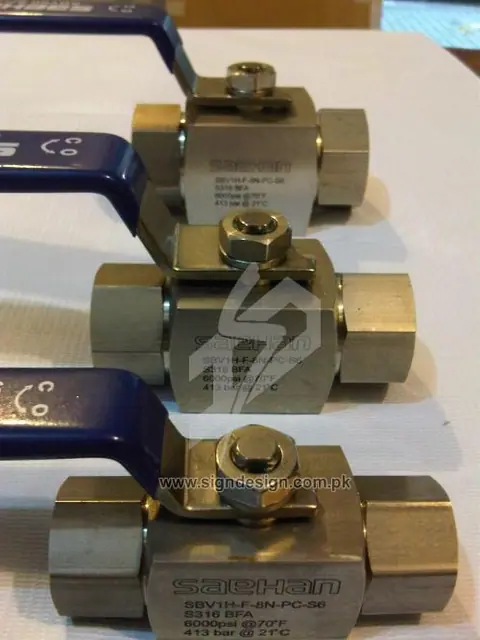 Laser Marking on Valves – project image 2