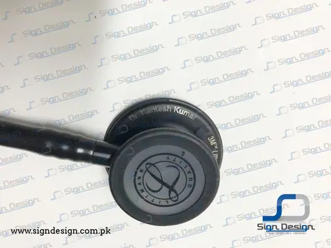 Stethoscope Engraving on 3M Littmann and MDF – project image 5