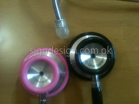 Stethoscope Engraving on 3M Littmann and MDF – project image 11