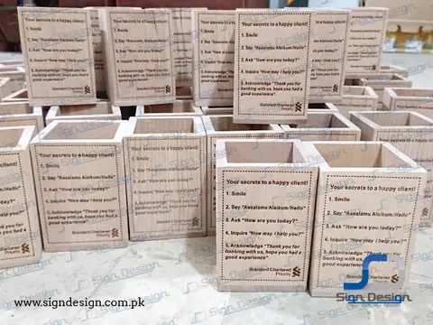 Standard Chartered Pen Jars – project image 1